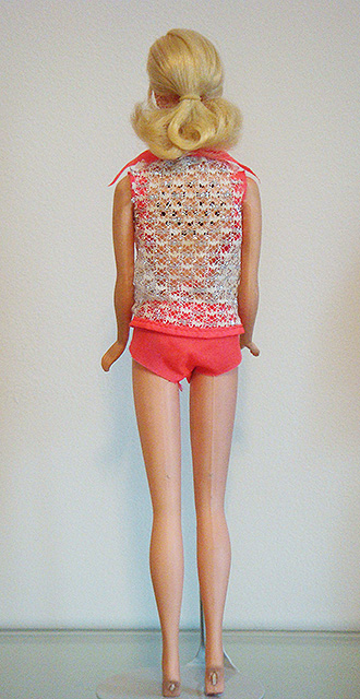 1970 Talking Barbie Back