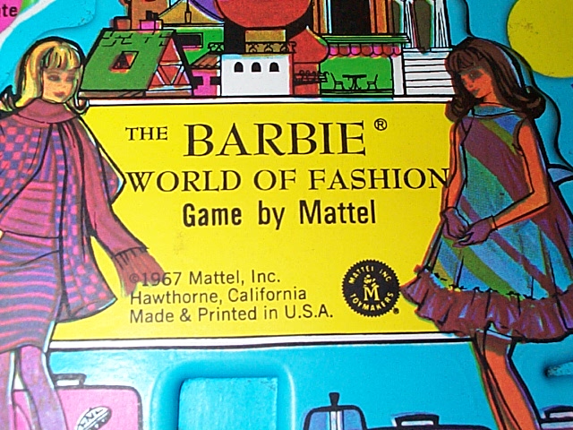 1967 World of Fashion Game Pieces